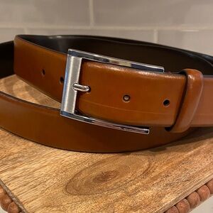 Anderson’s Reversible Leather Belt Made in Italy Size 44 Brown Designer
